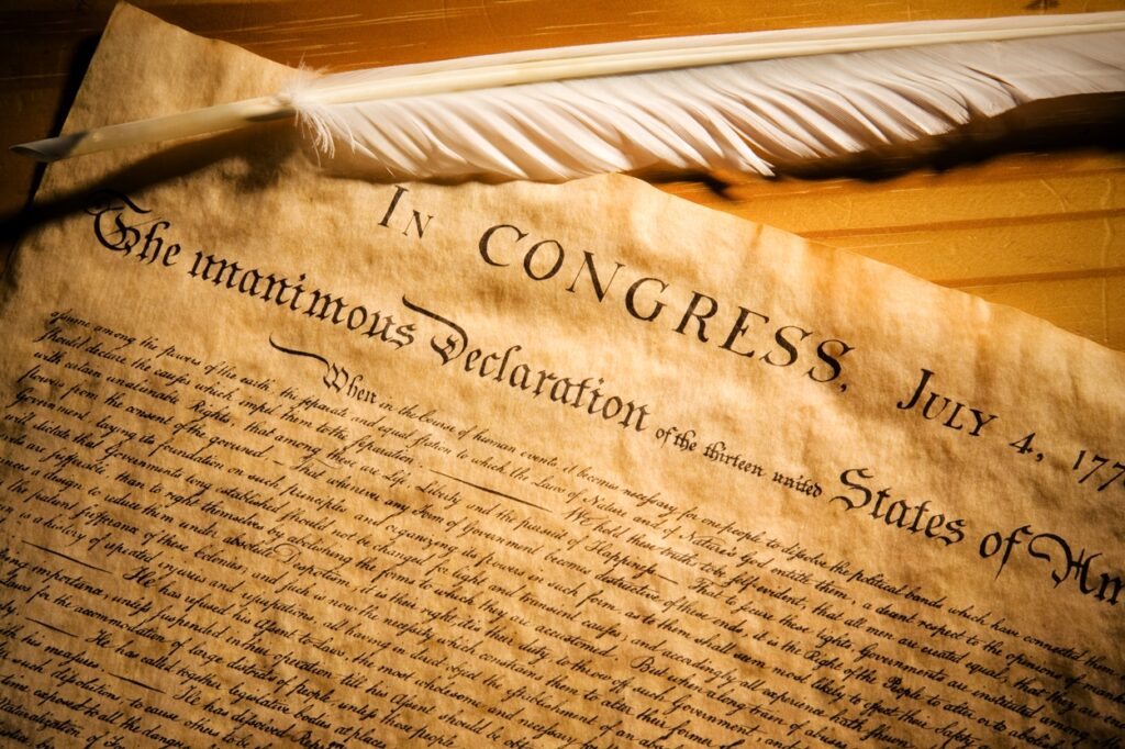 Unabhängigkeitserklärung - Unabhängigkeit der USA