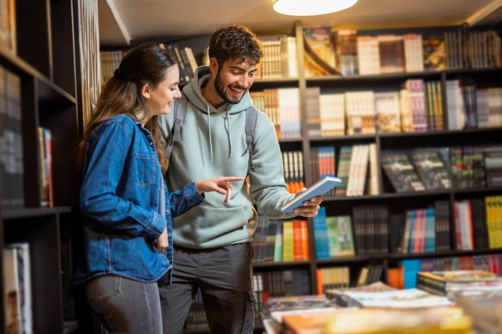 Büchertisch zum USA Jubiläum