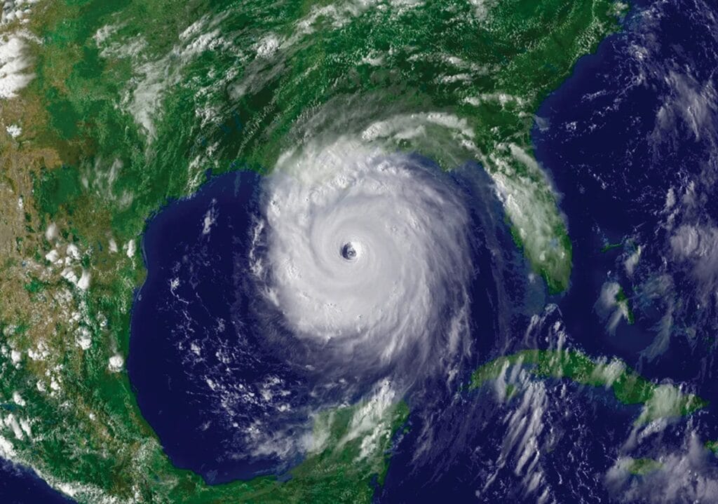 Hurricane Katrina 2005 - Satellitenbild